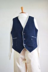 70's Levi's (リーバイス) Corduroy boa vest [NAVY]  が入荷致しました