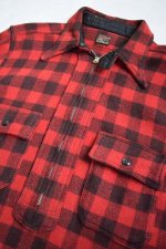 画像3: 40's PILGRIM half zip wool shirt (3)