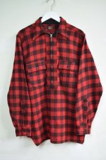 画像1: 40's PILGRIM half zip wool shirt (1)