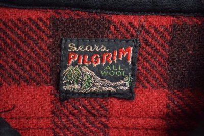 画像3: 40's PILGRIM half zip wool shirt