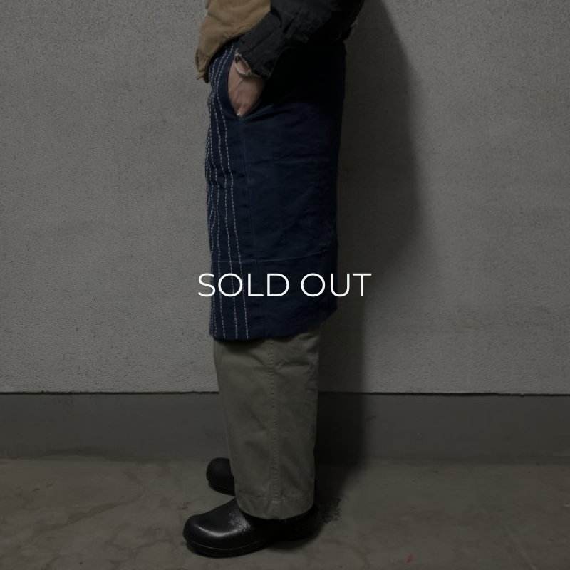 画像2: 〚TEXTURES〛 wrap skirt "藍染古布" (2)