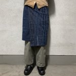 画像1: 〚TEXTURES〛 wrap skirt "藍染古布" (1)