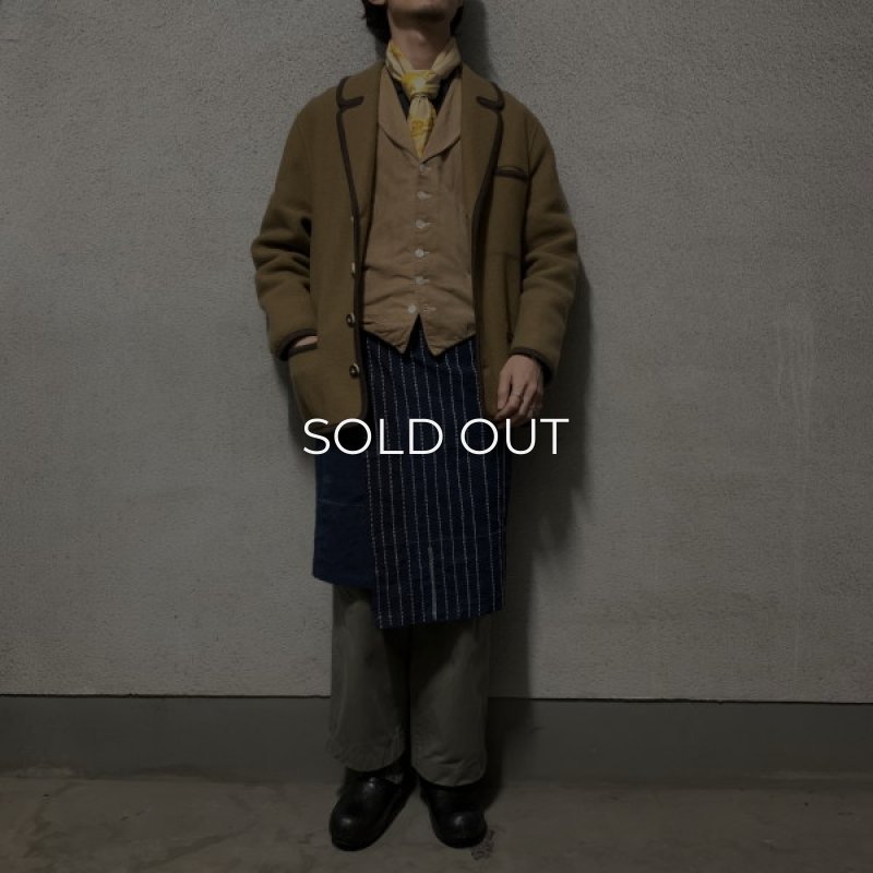 画像4: 〚TEXTURES〛 wrap skirt "藍染古布" (4)