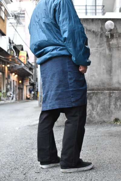 画像3: 〚TEXTURES〛 wrap skirt "藍染古布"