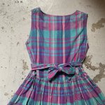 画像9: Indian madras check one-piece (9)