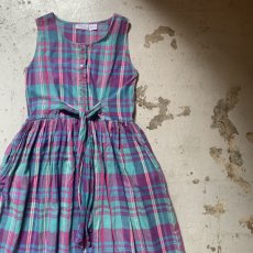 画像4: Indian madras check one-piece (4)