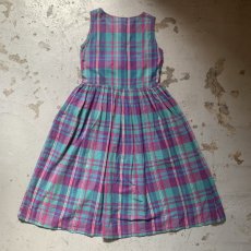 画像7: Indian madras check one-piece (7)