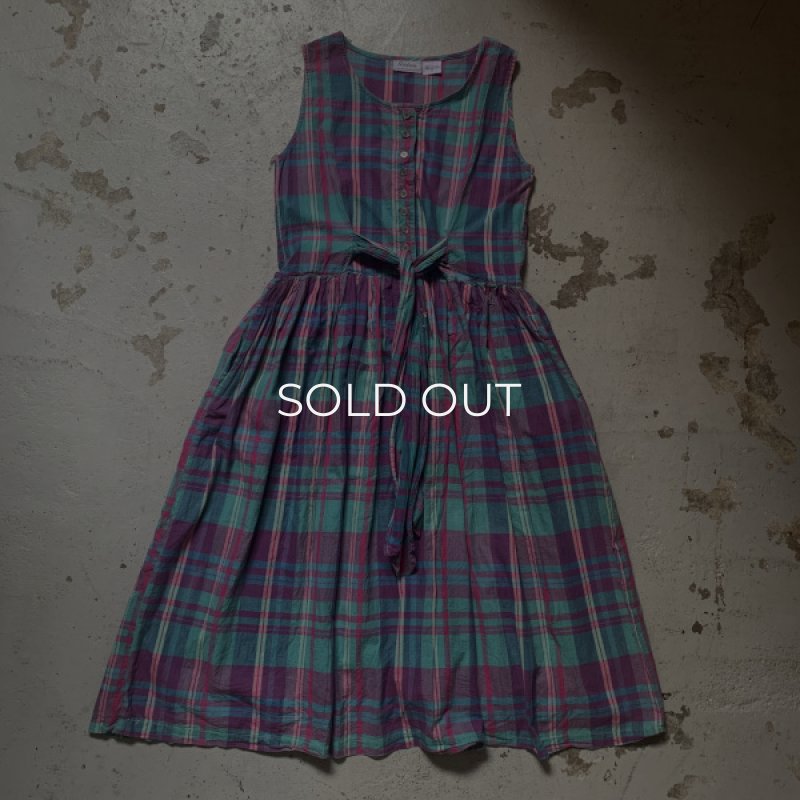 画像3: Indian madras check one-piece (3)