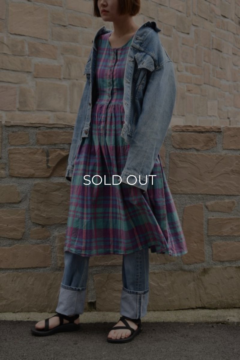 画像2: Indian madras check one-piece (2)