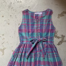 画像5: Indian madras check one-piece (5)