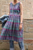 画像1: Indian madras check one-piece (1)