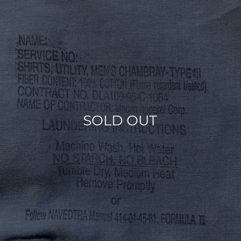 画像12: 90's U.S.Navy chambray shirt -deadstock- (12)