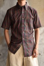 画像1: 60's-70's S/S madras check shirt -deadstock- (1)