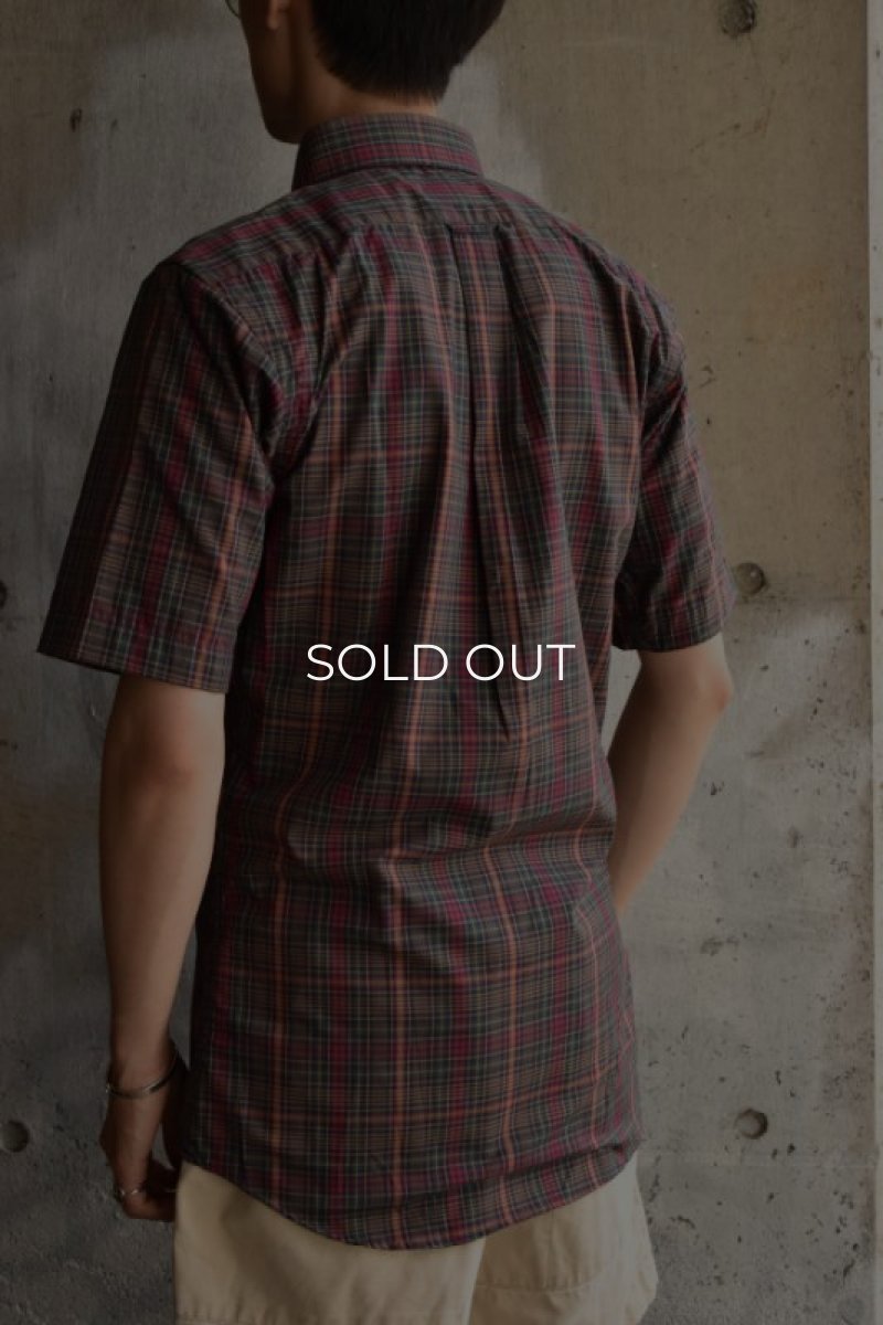 画像3: 60's-70's S/S madras check shirt -deadstock- (3)