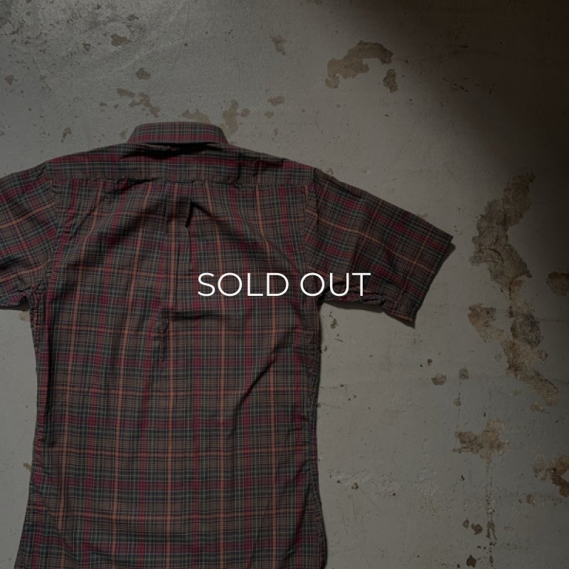 画像13: 60's-70's S/S madras check shirt -deadstock- (13)