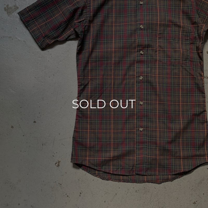 画像7: 60's-70's S/S madras check shirt -deadstock- (7)