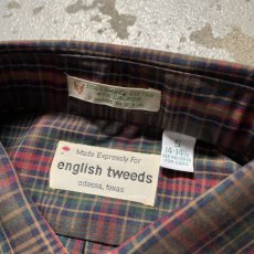 画像9: 60's-70's S/S madras check shirt -deadstock- (9)