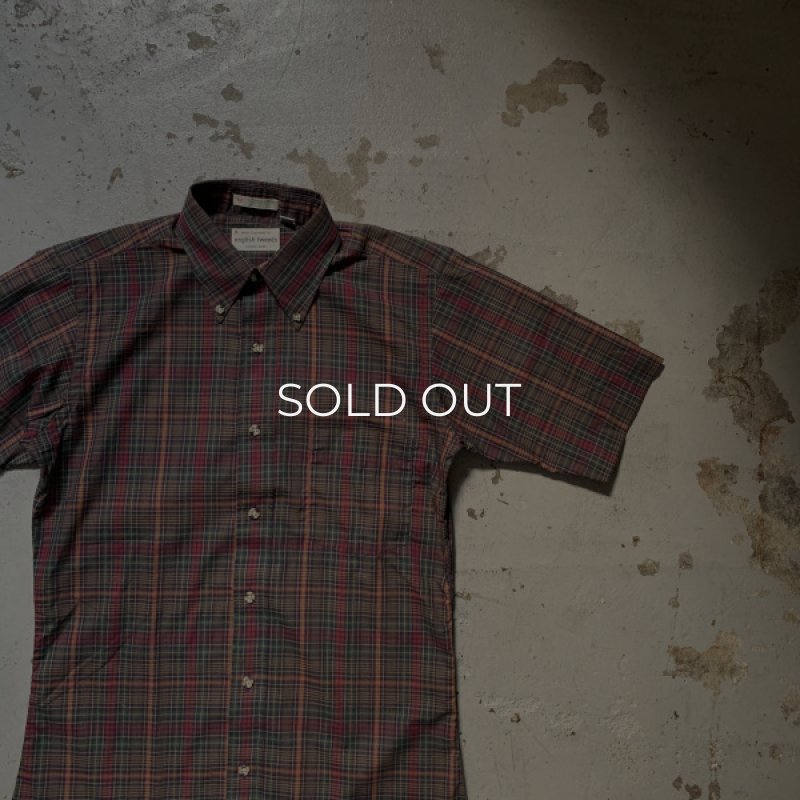 画像6: 60's-70's S/S madras check shirt -deadstock- (6)