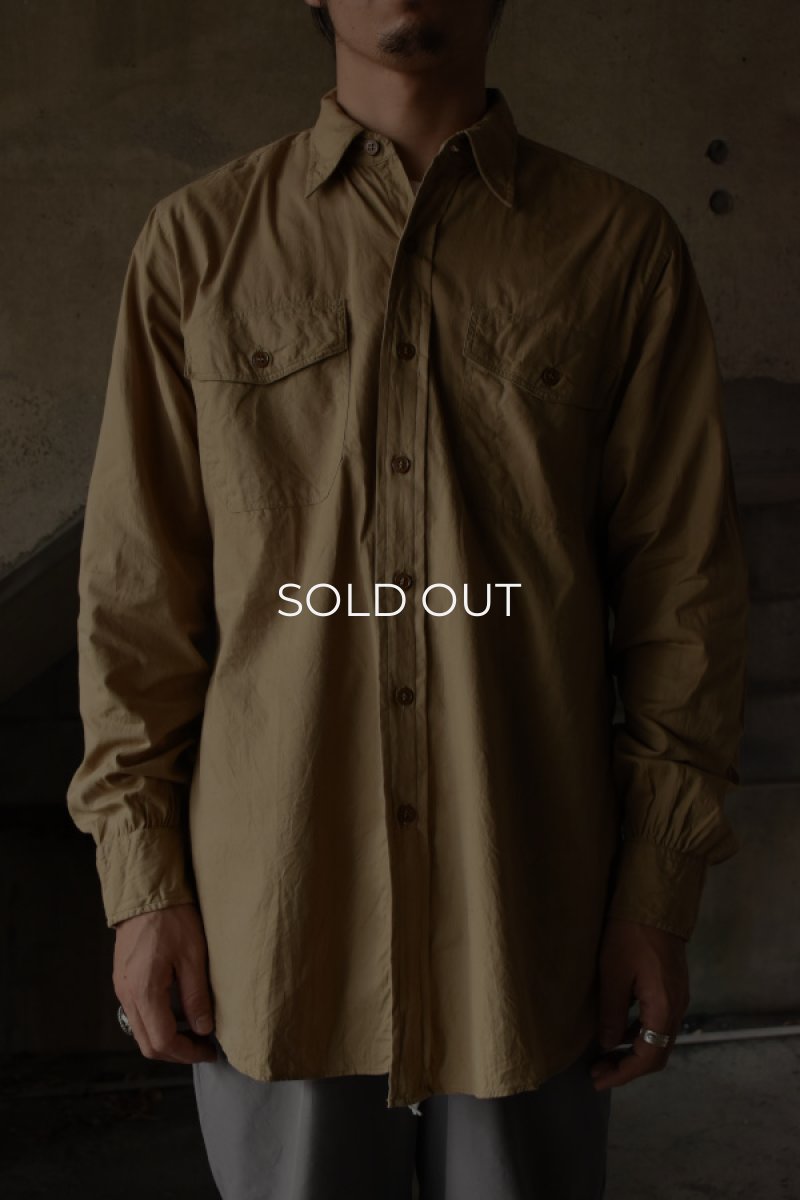 画像1: 50's Elbeco L/S cotton poplin shirt (1)