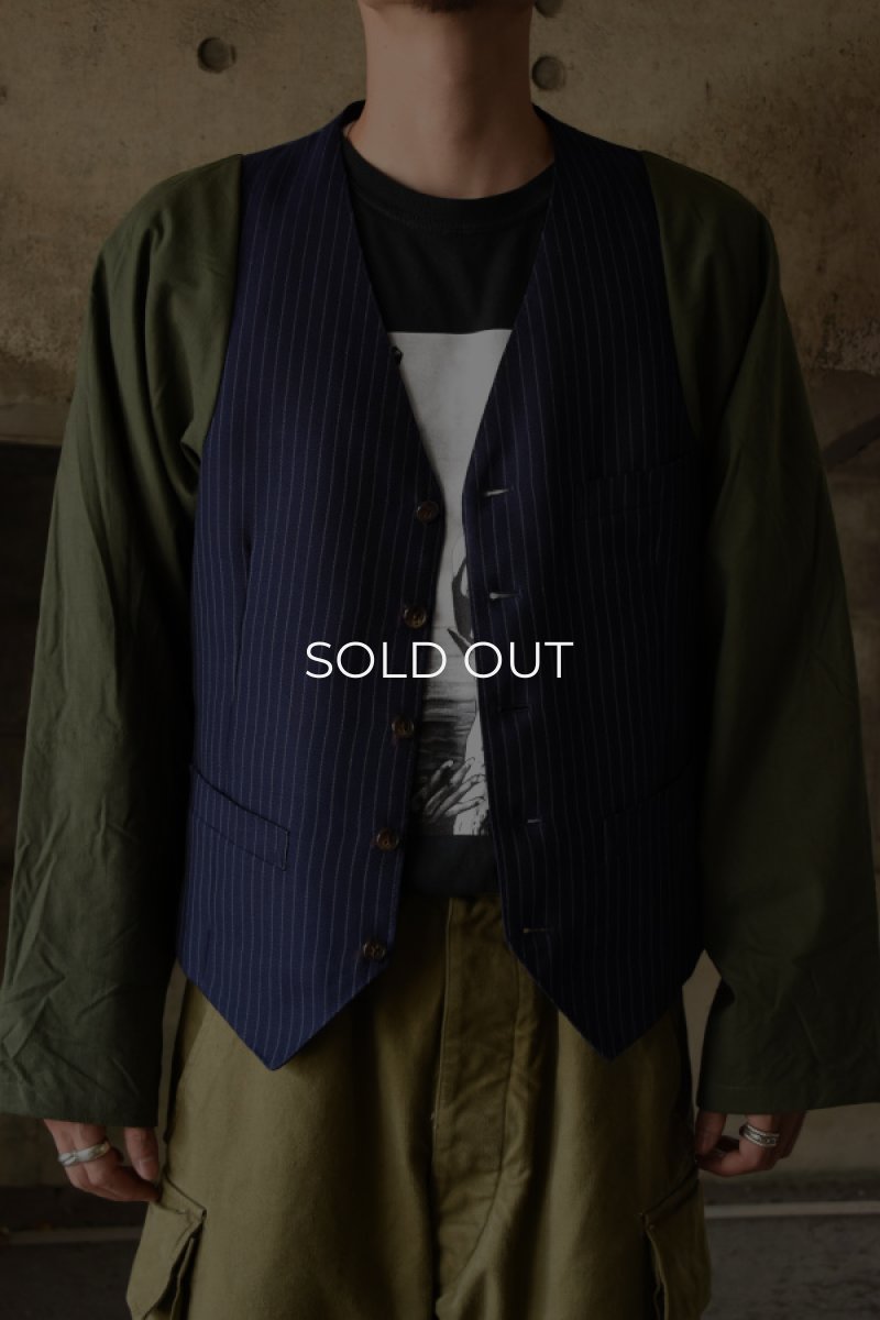 画像2: 〚TEXTURES〛 gilet jacket (2)