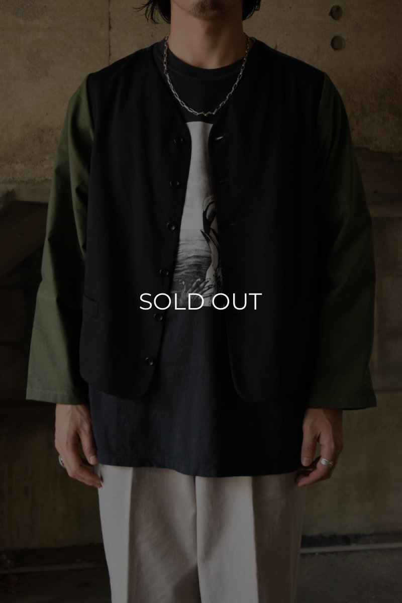 画像2: 〚TEXTURES〛 gilet jacket (2)