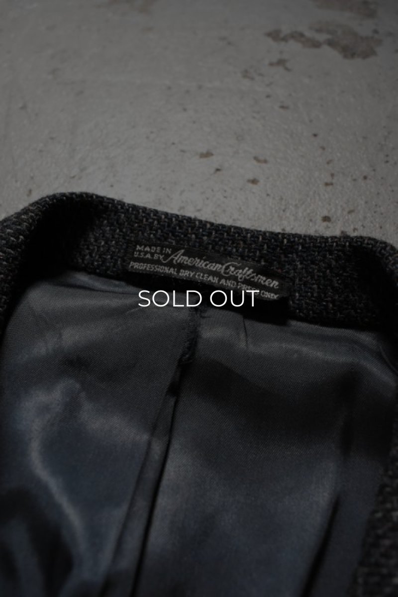 画像10: 80's-90's tweed tailored jacket "Harris Tweed" (10)