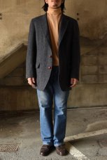 画像4: 80's-90's tweed tailored jacket "Harris Tweed" (4)