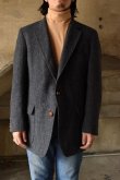 画像1: 80's-90's tweed tailored jacket "Harris Tweed" (1)