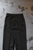 画像15: 〚TEXTURES〛 Inside Stripe Slacks -Olive×Black- (15)