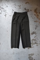 画像7: 〚TEXTURES〛 Inside Stripe Slacks -Olive×Black- (7)