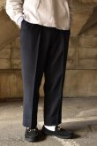 画像1: 〚TEXTURES〛 Inside Stripe Slacks -Navy×Black- (1)