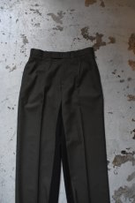 画像8: 〚TEXTURES〛 Inside Stripe Slacks -Olive×Black- (8)