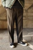 画像1: 〚TEXTURES〛 Inside Stripe Slacks -Olive×Black- (1)