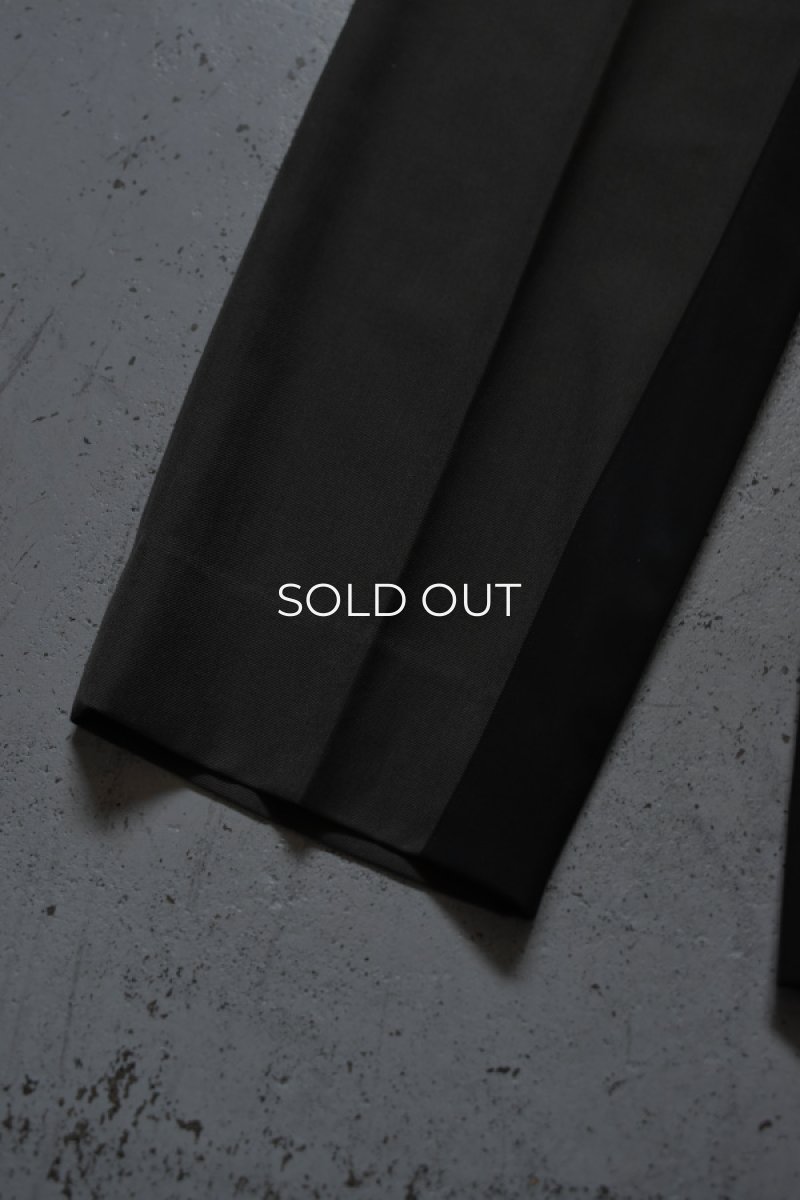 画像13: 〚TEXTURES〛 Inside Stripe Slacks -Olive×Black- (13)