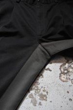 画像10: 〚TEXTURES〛 Inside Stripe Slacks -Black×Olive- (10)