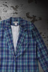 画像6: Norm Thomson madras check tailored jacket (6)