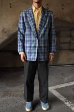 画像4: Norm Thomson madras check tailored jacket (4)