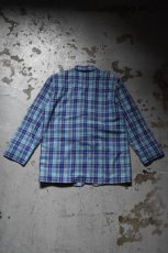 画像14: Norm Thomson madras check tailored jacket (14)