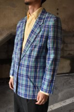 画像2: Norm Thomson madras check tailored jacket (2)
