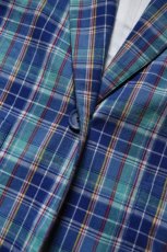 画像10: Norm Thomson madras check tailored jacket (10)