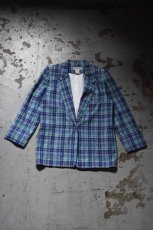 画像5: Norm Thomson madras check tailored jacket (5)