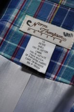 画像9: Norm Thomson madras check tailored jacket (9)