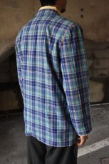 画像3: Norm Thomson madras check tailored jacket (3)