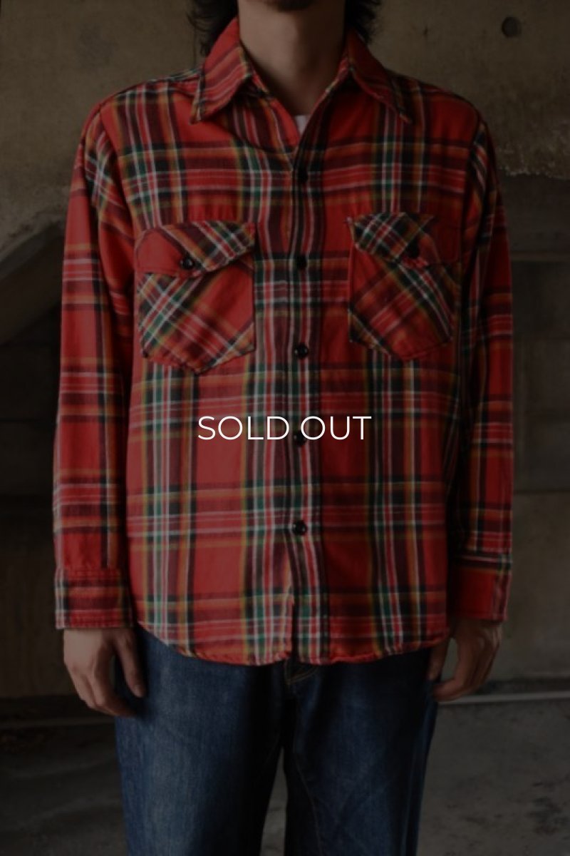 画像1: 70's Woolrich flannel shirt (1)