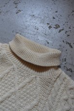 画像10: 80's Oak Tree aran knit sweater (10)