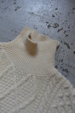 画像9: 80's Oak Tree aran knit sweater (9)