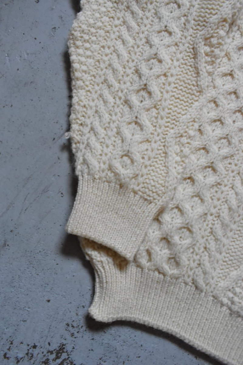 画像8: 80's Oak Tree aran knit sweater (8)