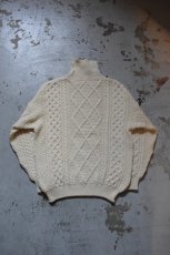 画像12: 80's Oak Tree aran knit sweater (12)