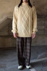 画像4: 80's Oak Tree aran knit sweater (4)