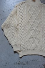 画像7: 80's Oak Tree aran knit sweater (7)